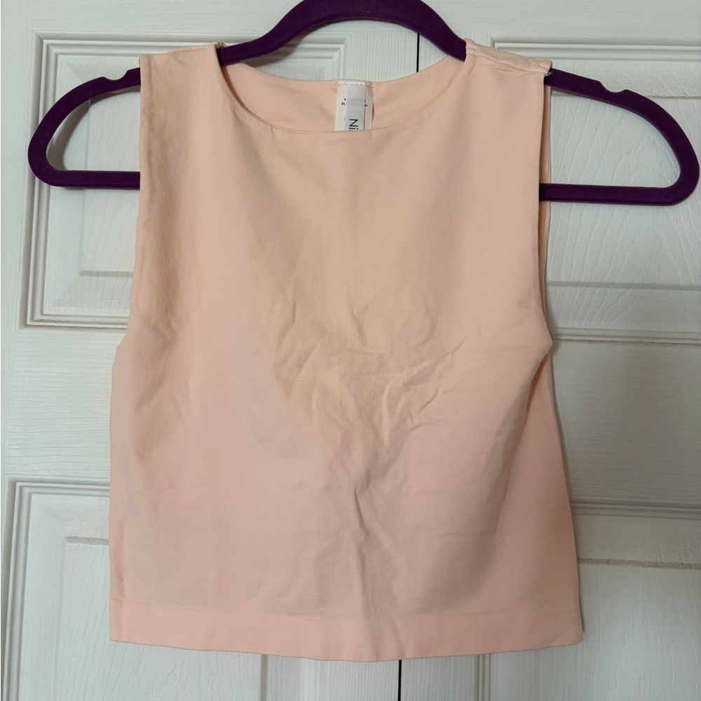 Nikibiki Soft Peach Crop Top